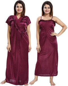 Bombshell Women Nighty with Robe Buy Bombshell Women Nighty with