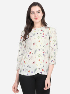 ANAITA Casual 3/4 Sleeve Solid, Printed 