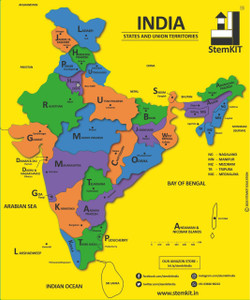 Union Territories Map Of India 2020 Stemkit Education Stemkit India Map 2020 Puzzle With Latest States, Union  Territories And Capitals. Foam | Multiple Colour | All Ages Price In India  - Buy Stemkit Education Stemkit India Map 2020