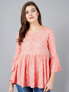 nwb Casual Printed Women Orange Top - Buy nwb Casual Printed Women Orange  Top Online at Best Prices in India | Flipkart.com
