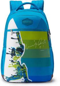 blue green backpack