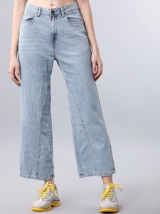 Tokyo Talkies Flared Women Light Blue 