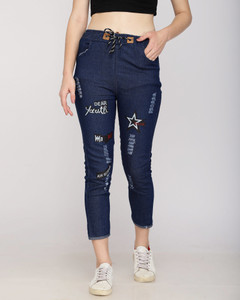 Lyublyu Regular Women Dark Blue Jeans 