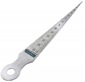 uxcell 1-15mm 1/32-5/8 Taper Guage Feeler Welding Gauge Gap Hole Measuring Tool Inch & Metric 
