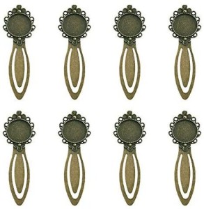 20mm round cabochon antique bronze plated bookmark tray settings supplies S $T 