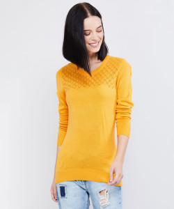 MAX Full Sleeve Self Design Women 