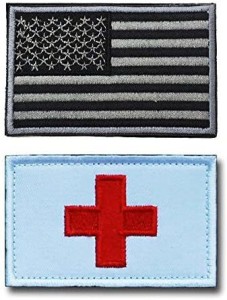 Patch Embroidery USA American Flag Tactical Morale Patch Medic Armband Magic Sticker with Flag by Feisuo B U.S 