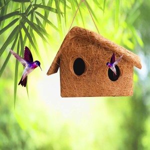 Liveonce Double Coir House Organic Coir Bird Nest For Bird Strong Bird