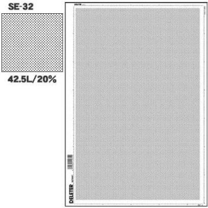 7.16x9.96 Deleter Screen Tone Jr JR-407 Sand Texture Gradation Pattern 2 Rows For Comic Manga Illustration Sheet Size 182x253mm 