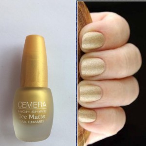 Cemera High Shine Ice Matte Nail Polish Golden Gold - Price in India, Buy  Cemera High Shine Ice Matte Nail Polish Golden Gold Online In India,  Reviews, Ratings & Features 