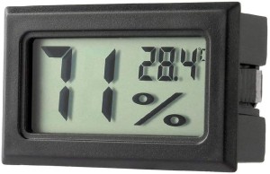 Anself °C/°F Indoor Mini Digital Temperature Humidity Meter Thermometer Hygrometer Maximum Minimum Value Display 