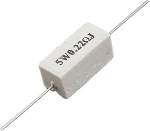 Cement Resistor Ciment 5W ±5% 0.22 0.25 0.5 2.2 5 10 15 20 100 Ω Ohm TS