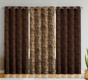 Rayna Decor 274 Cm 9 Ft Velvet Long Door Curtain Pack Of 3 At Best In India Flipkart Com Rayna Decor 274 Cm 9 Ft Velvet Long, Chocolate Brown And Gold Curtains