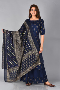 Flora Kurta with Skirt Set main image 1
