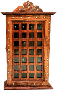 Sheesham Wooden Key Holder-Pillar Design 