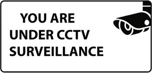 VVWV YOU ARE UNDER CCTV SURVEILLANCE SIGN STICKER Emergency Sign Price