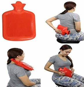 NIKWAYS Silicone Warm Bag Rubber Hot Warm Water Bag For Pain Relief Massager Rubber Hot Warm