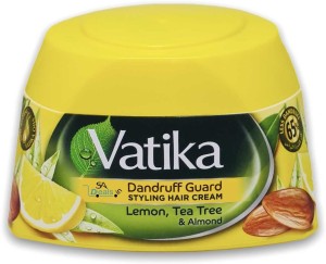 SA Deals Vatika Naturals Dandruff Guard Styling Hair Cream Lemon, tea tree  and almond 140 ml Hair Cream - Price in India, Buy SA Deals Vatika Naturals  Dandruff Guard Styling Hair Cream