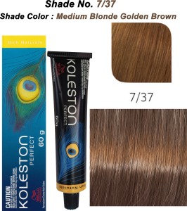 Wella Professionals Koleston Perfect Hair Color - 7/37 , Medium Blonde  Golden Brown - Price in India, Buy Wella Professionals Koleston Perfect Hair  Color - 7/37 , Medium Blonde Golden Brown Online