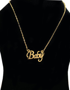 BABY Name Pendant for Girl Gold-plated 