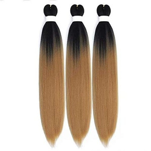 Aigemei Pre Stretched Braiding Yaki Texture Hot Water Setting Synthetic Fiber Crochet Braiding