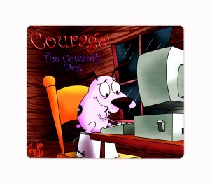 Ashvah Courage the Cowardly Dog Cartoon Printed Premium Designer Mouse Pad  for Computer/Laptop ( x 19cm) - C514 Mousepad - Ashvah : 