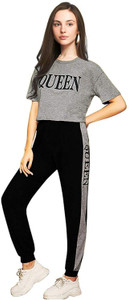 Sai Striped, Printed Women Track Suit 