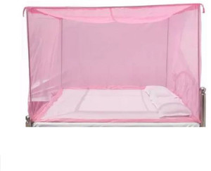 ZIMBLE Heavy Quality Poly Cotton Pink Rectangular Fine Mesh Mosquito