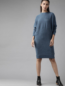 Roadster Women Sweater Blue Dress - Buy 