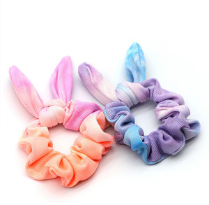 toniQ Kids Kids Set of 2 Bunny Ear Tie Dye Rubberband for Girls Rubber
