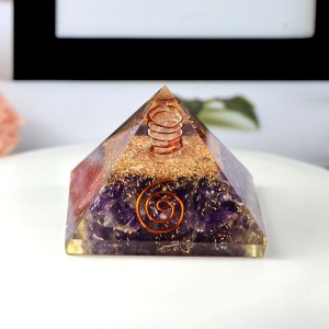 Details about   Large LG70mm Amethyst Orgone Crown Chakra Healer Pyramid EMF Protection GiftPack 