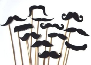 PChero 42pcs Self Adhesive Mustaches for Cosplay Christmas Props Perfect for Party Supplies Decorations 