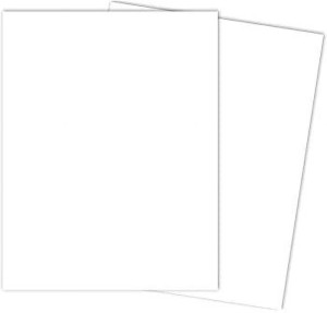300 GSM 12 x 12 inches 50 Sheets White Cardstock Paper 110 lb. Cover 