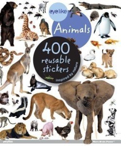 Animals 400 reusable stickers inspired by nature Eye Like Stickers 