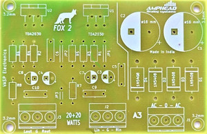VASP Electronics 20 + 20 watt TDA2030 Stereo Amplifier PCB board