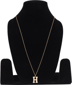 GoldNera Gold Nera H Alphabet Pendant 