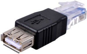 Maxhood USB 2.0 Female to Lan RJ45 8P8C Male Crystal Ethernet AF-RJ45 Adapter
