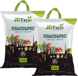 JD FRESH Organic Vermicompost Fertilizer Manure for Plants Fertilizer ...