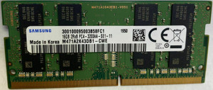 Samsung DDR4 16GB (8GB✕2) Samsung 2RX8 DDR4 16 GB (Dual Channel) Laptop (M471A2K43DB1 - CWE