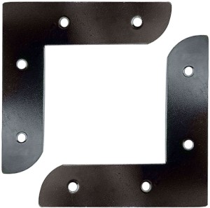 IPOTCH Wholesale 200 Pieces Metal L Shape Corner Brace Plate Flat Angle Bracket Picture Frame Fitting Framing Craft Supplies 