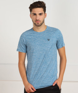 WOODLAND Self Design Men Round Neck 