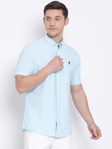 RED TAPE Men Solid Casual Blue Shirt 