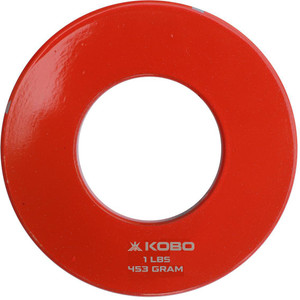 KOBO Fractional Olympic Weightlifting Plates 1 LBS x 2 (2 LBS/906 gm