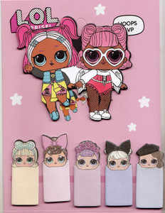 | ayat LOL Doll 30 Sheets 1 Sticky Note & 5 Page Markers, 6 Colors - Sticky Note | ayat LOL Doll 30 Sheets 1 Sticky Note & 5 Page Markers, 6 Colors - Sticky Note