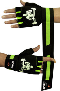 SKYFIT Leather Padded Wrist Support Gym Gloves - Image 5
