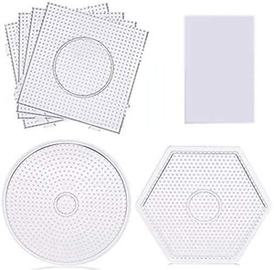 Aazon.co: BANCHELLE Fuse Beads Boards 5, PegBoards Plastic Kits