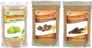 HERBALHUT NATURALS Amla Reetha Shikakai Powder Combo 100gm - Image 6
