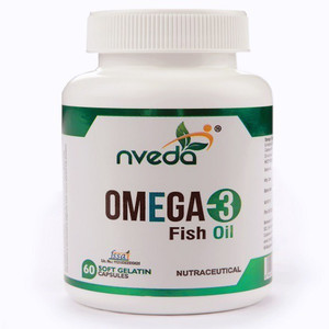 Nveda Omega 3 Supplements 60 Softgels ( 1000 mg Omega 3 , with 180 mg EPA \u0026  120 mg DHA) Price in India - Buy Nveda Omega 3 Supplements 60 Softgels (
