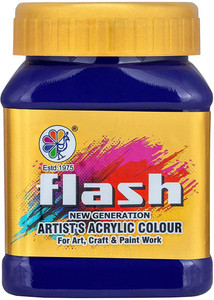 Flipkart.com | FLASH Acrylic Color 200 ml (Prussian Blue)
