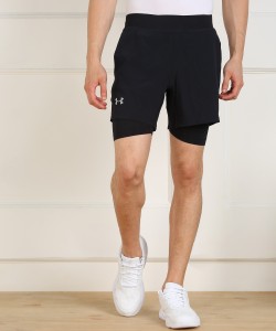 UNDER ARMOUR Solid Men Black Sports Shorts - Buy UNDER ARMOUR Men Black Sports Shorts Online at Prices in India |